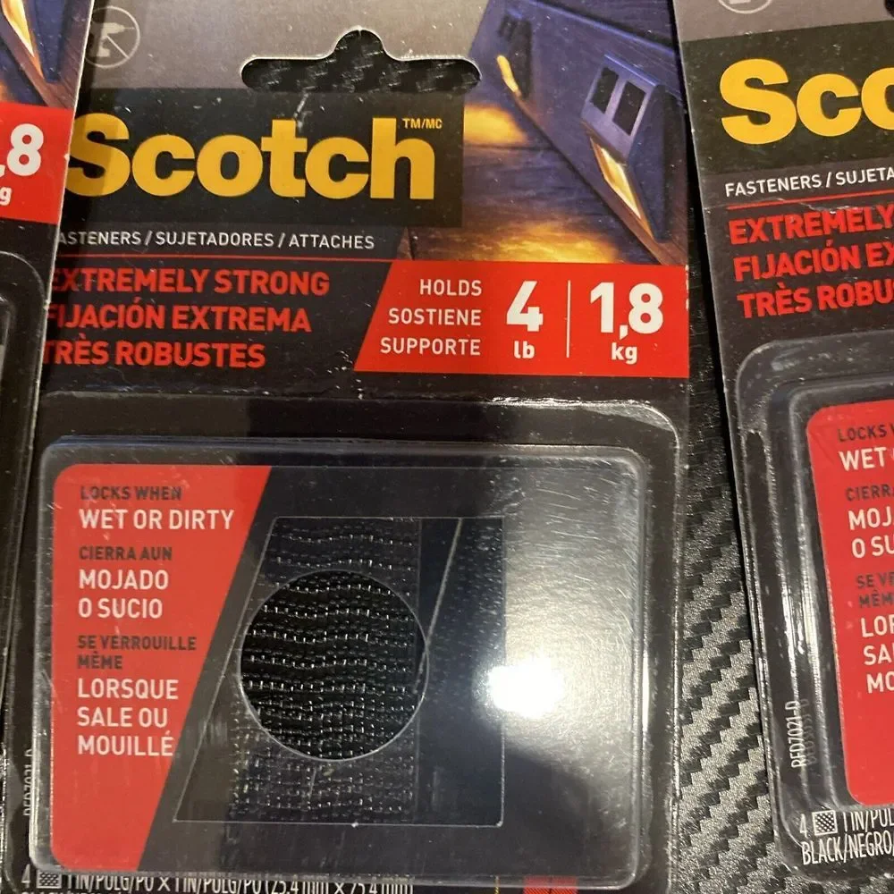 4 SCOTCH FASTENERS EXTREMELY STRONG OUTDOOR/INDOOR‎ HOLDS 4LB 1